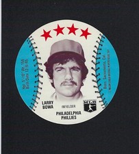 1977 MSA Chilly Willee Discs LARRY BOWA Philadelphia Phillies MINT