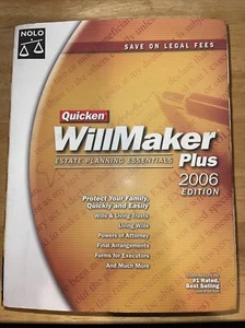 Quicken WillMaker Plus 2006 Estate Planning Essentials Living Trust Disc Include - Picture 1 of 3
