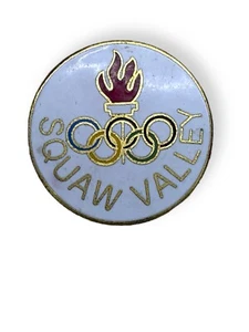 Squaw Valley Lake Tahoe Vintage Ski Resort Pin Souvenir Pinback - Picture 1 of 2