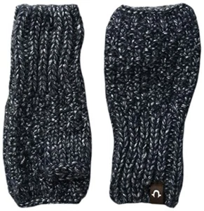 NWT True Religion Met Knit Fingerless Gloves Navy Multi-Toned Fabric One Size - Bild 1 von 1