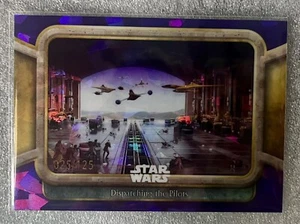 2024 Topps Sapphire Star Wars #76 Dispatching the Pilots Purple /125 - Picture 1 of 2