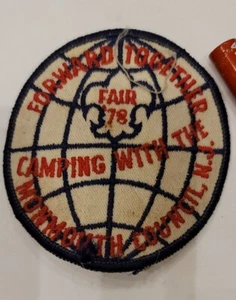 Vintage Forward Together Camping Monmouth Council N.J. '78 Fair Scout Patch - Picture 1 of 7