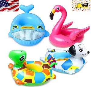 4 Pack Inflatable Pool Floats Toddler Age 1-4 Animal Swim Beach Party Tube Toys - Picture 1 of 5