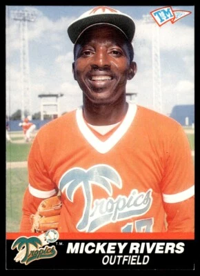 1989 T&M Senior League Baseball Mickey Rivers West Palm Beach Tropics #91 - Image 1 of 2