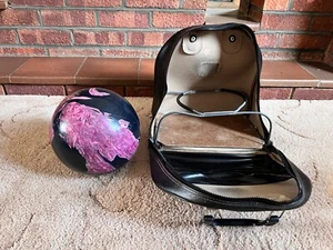 Pacific Storm Vintage Pink Black Bowling Ball Retro Case Made in USA - Picture 1 of 10