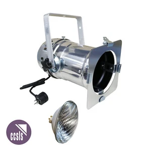 Par 56 Pro Can Silver with Lamp, Par Safe Square Colour Frame & Piggy Back Plug - Picture 1 of 4