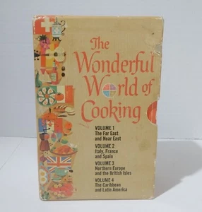Vtg 1964 First Print The Wonderful World of Cooking 4 Volume Set William Kaufman - Picture 1 of 12