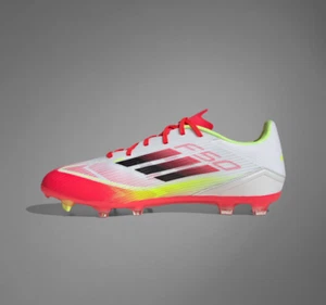 Adidas F50 League FG/MG Men's Soccer Cleats White Football Shoe Footwear IE1289 - Picture 1 of 9