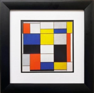 Piet Mondrian "Composition A." 1920 Framed Art Print Abstract Modern Geometric  - Picture 1 of 3