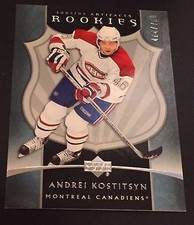 ANDREI KOSTITSYN  2005-06 UD Artifacts ROOKIE Card SP #292 Ser #d /750 CANADIENS
