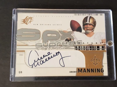 2002 SPX Archie Manning Auto SUPREME SIGNATURE #SS-AM - Image 1 of 4