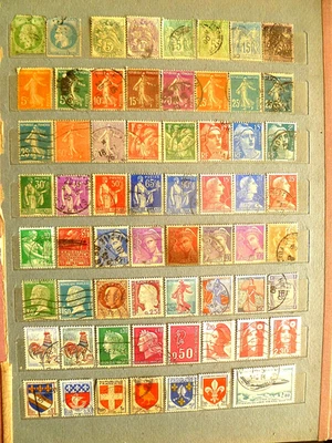 France & Monaco old stamp collection of several valuable sets, see 2 scans. - Image 1 of 2