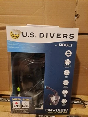 EE. UU. Mascarilla facial completa Divers Dryview adulto talla S/M nueva caja sellada Foto 1 de 4
