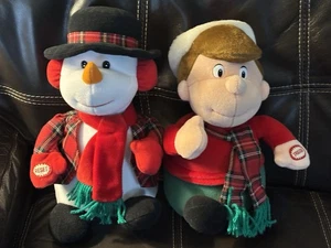 New Vintage 1998 Christmas AVON Kids Sing Along Snow Pals Singing Boy & Snowman - Picture 1 of 15