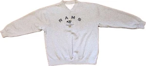 St Louis Rams LA Sweatshirt Mens XL Gray Football Official NFL Vintage Adult STL - Picture 1 of 7