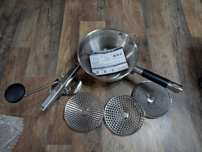 Molino de alimentos de acero inoxidable Cook Pro 580 con 3 tamaños de molienda Foto 1 de 3