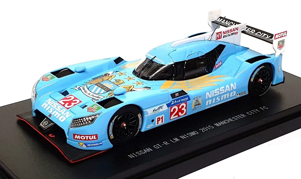Ebbro 1/43 Scale 45251 - Nissan GT-R LM Nismo 2015 Manchester City FC #23 - Image 1 of 4