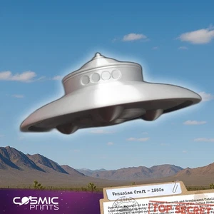 Adamski UFO Model | Venusian Scout Ship 1952 | UAP Model Display - Picture 1 of 6