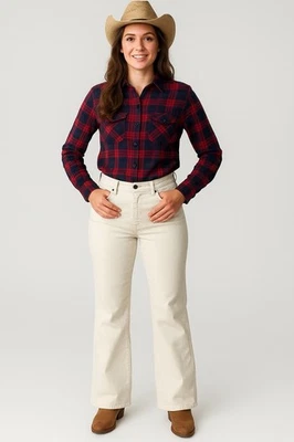 Pantalones de pana marfil Lauren Jeans Co para mujer talla 4 Foto 1 de 4