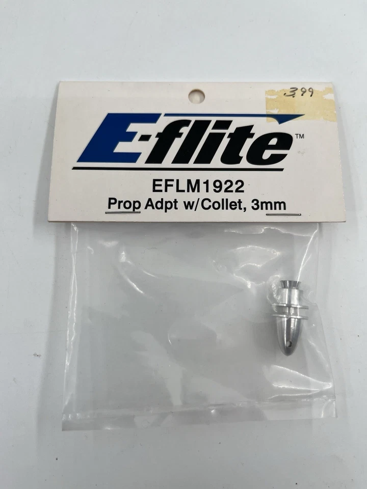 EFLM1922 E-flite Prop Adapter with Collet, 3mm NOS - Image 1 of 2