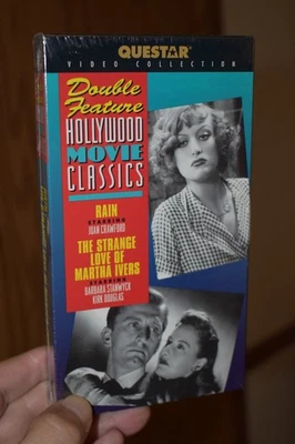 Rain/Strange Love of Martha Ivers Double Movie Set VHS Questar BRAND NEW - Image 1 of 3