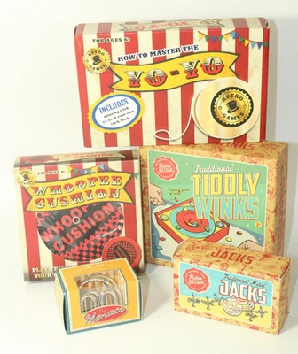 5 RETRO GAMES TOYS ADULT KIDS STOCKING FILLER GIFTS NOVELTY YOYO PUZZLE GAME - Image 1 of 4