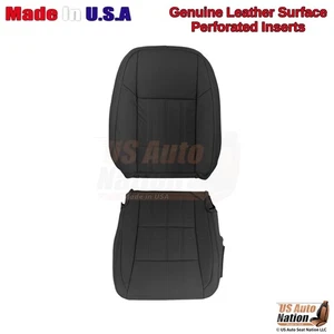 2016-2018 Fits Lexus ES 350 Genuine Leather Front Driver Side Seat Covers Black - Picture 1 of 15