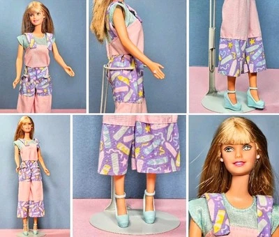 Muñeca Barbie Mattel Flower Shop y mi primera moda traje mono Foto 1 de 4