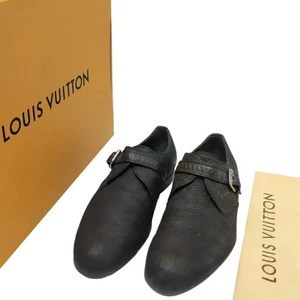Louis Vuitton Schuhe schwarz Leder einzelner Mönchsriemen - Bild 1 von 9