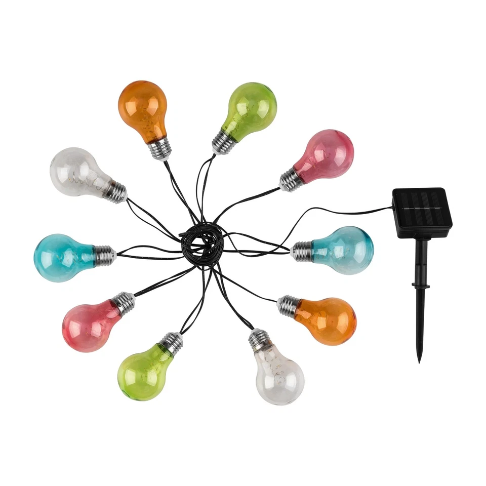 Livarno Home Catena Luminosa Solare 50 LED Colorati 5m IP44 Esterno Giardino - Immagine 1 di 1