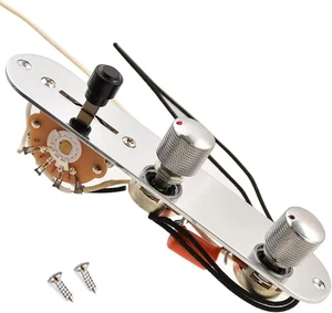 Placa de control de guitarra precableada cargada 500K perilla de interruptor de 3 vías para Telecaster - Imagen 1 de 7