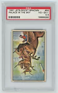 1951 Bowman #92 Palace In The Sky Jets Rockets Spacemen Card PSA 4.5 🚀 - Picture 1 of 4