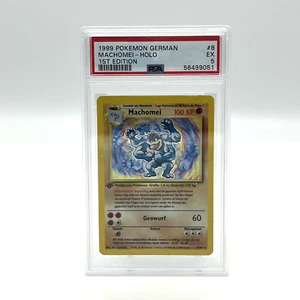 Machomei Base Set 1ª Edición PSA 5 8/102 1999 Holo Pokemon Sammelkarte Alemán - Imagen 1 de 2