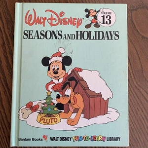Vintage Hardback Book Walt Disney Vol 13 “Seasons And Holidays (Mickey Mouse) - Imagen 1 de 12