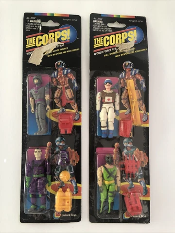 2 NEW  Lanard Toys 1992 VTG The Corps World Force Response Team No. 3202 Cover