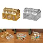 Silver/Golden Candy Boxes Elegant Treasure Box Candy Storage Jar for Wedding