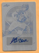 JULIAN BROCK 1/1 AUTO 2018 PERFECT GAME PRINT PLATE AUTOGRAPH TEXAS RANGERS