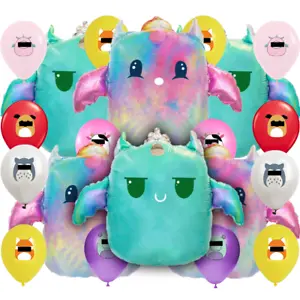 SQUISHMALLOWS  CUPCAKE BALLOON CUP PLATE birthday party decoration theme idea - Picture 1 of 13