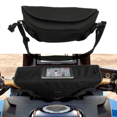 Bolsa de almacenamiento de viaje impermeable manillar delantero para BMW HONDA Ducati Kawasaki Foto 1 de 4