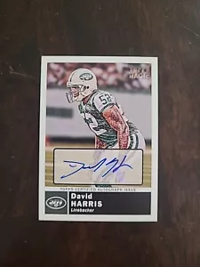 2010 Topps Magic David Harris Auto SP #58 New York Jets Autografo - Foto 1 di 1