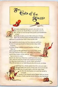 END OF THE TALE*MICE*ERRAND BOYS*1900*FRISBIE*BANDIT MOUSE TALES*LITHOGRAPH - Picture 1 of 2