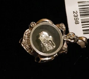Leo Zodiac Sign Animal Spinning Pendant in .925 Sterling Silver - Picture 1 of 4
