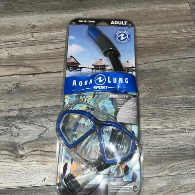 Aqua Lung Sport Adulto Hawkeye Pro Series Silicona Snorkel Set Nuevo Caja Abierta Foto 1 de 2