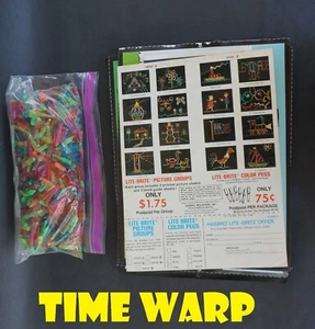 VINTAGE LITE-BRITE LIGHTS & ADS 1984 to 1998 DISNEYLAND DUMBO SNOW WHITE DOPEY - Picture 1 of 8