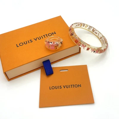 Auténtico Brazalete Louis Vuitton M66807 Inclusión M/M65863 Anillo Talla L Con Caja BA110443 Foto 1 de 4