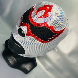 Antifaz Semi Professional Wrestling lucha Libre Costume Luchador Mask Silver - Picture 1 of 6