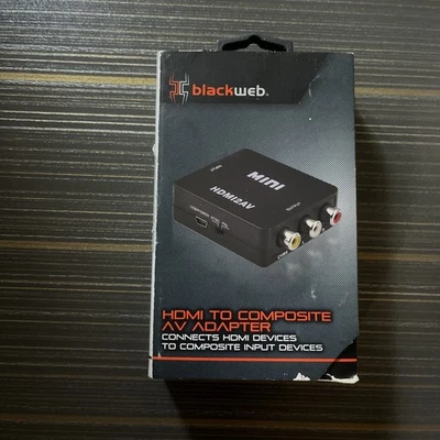 Blackweb HDMI To Composite AV Adapter 1080p BWA18AV004  - Image 1 of 3