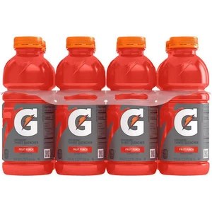 Gatorade Thirst Quencher Sports Drink, Fruit Punch, 20oz Bottle, 8 Pack, Electro - Picture 1 of 1