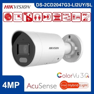 Hikvision DS-2CD2047G3-LI2UY/SL 4MP ColorVu Acusense 2-way Audio PoE IP Camera - Picture 1 of 4