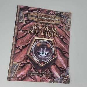 Monster Compendium Monsters of Faerun Dungeon & Dragons d20 Fantasy Roleplay 1st - Foto 1 di 13